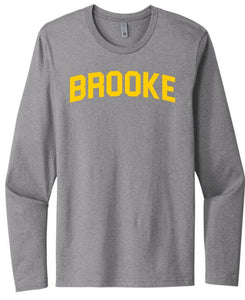 Brooke Letters Next Level Cotton Long Sleeve Tee