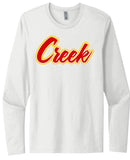 Indian Creek Script Next Level Cotton Long Sleeve Tee