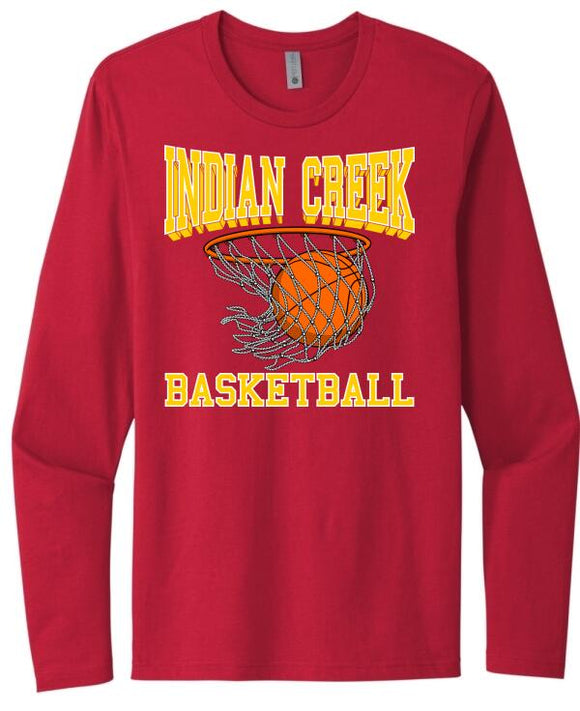 Indian Creek Hoops Next Level Cotton Long Sleeve Tee