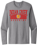 Indian Creek Redskins Arch Next Level Cotton Long Sleeve Tee