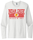 Indian Creek Redskins Arch Next Level Cotton Long Sleeve Tee