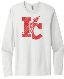 Indian Creek Distressed IC Next Level Cotton Long Sleeve Tee