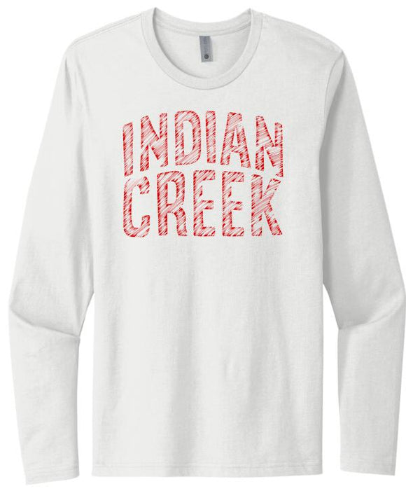 Indian Creek Sketch Next Level Cotton Long Sleeve Tee