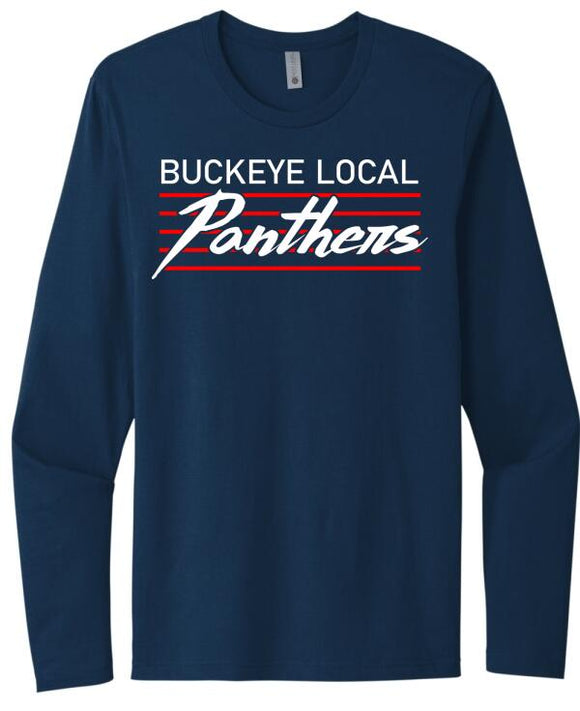 Buckeye Local Panther Thunderstorm Next Level Cotton Long Sleeve Tee
