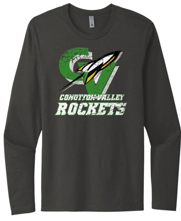 Conotton Valley Logo Next Level Cotton Long Sleeve Tee