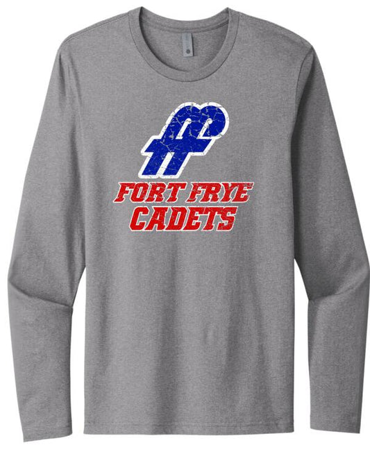 Fort Frye Logo Next Level Cotton Long Sleeve Tee