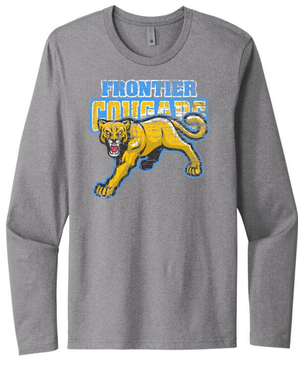 Frontier Cougars Next Level Cotton Long Sleeve Tee