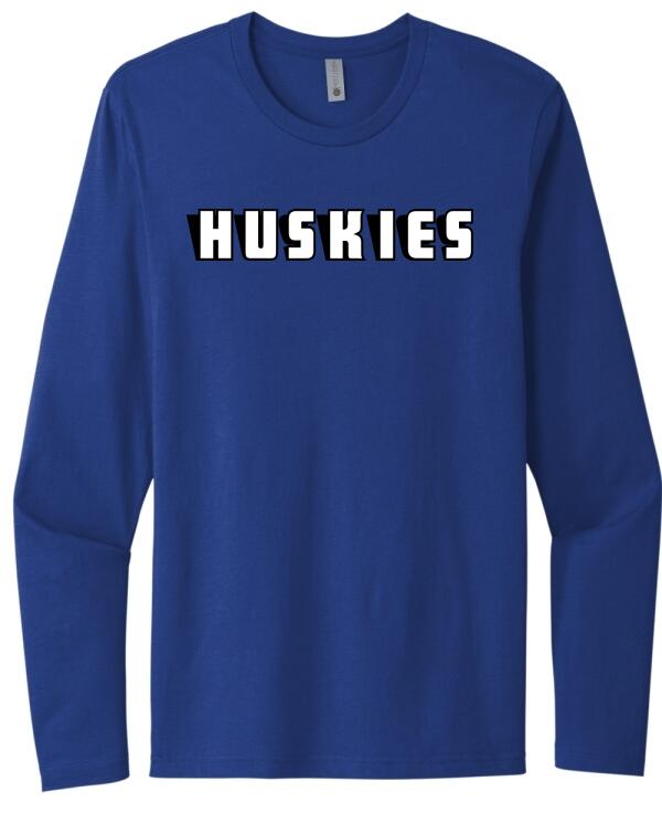Harrison Central Huskies Cards Next Level Cotton Long Sleeve Tee