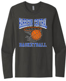 Harrison Central Hoops Next Level Cotton Long Sleeve