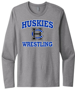 Harrison Central Huskies Wrestling Next Level Cotton Long Sleeve Tee