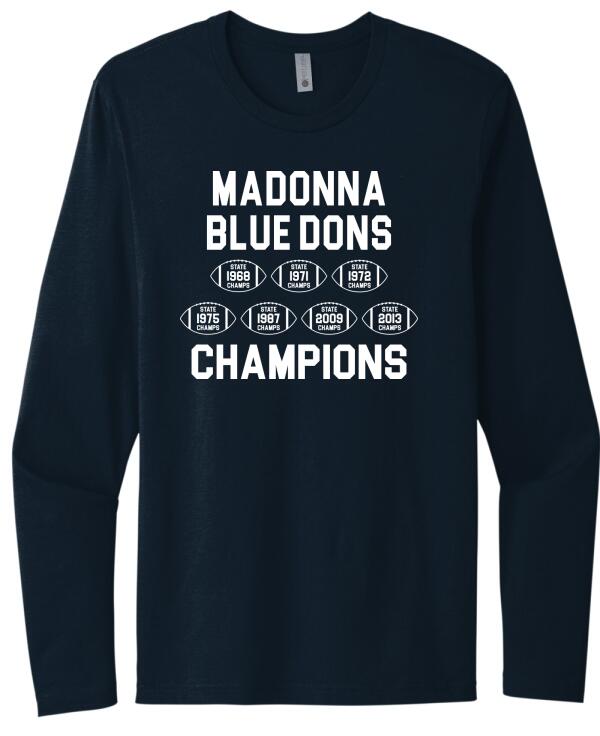 Weirton Madonna Champions Next Level Cotton Long Sleeve Tee