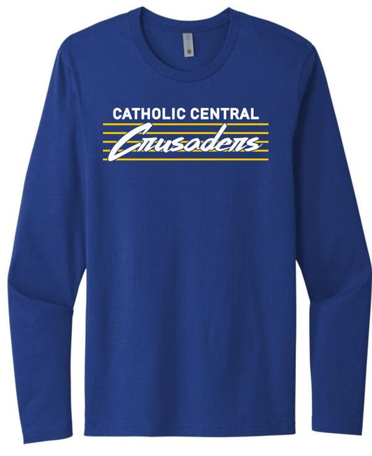 Steubenville Catholic Central Thunderstorm Next Level Cotton Long Sleeve Tee