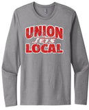 Union Local Jets Bold Distressed Next Level Cotton Sleeve Tee