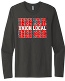 Union Local Jets Repeat Distressed Next Level Cotton Long Sleeve