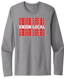 Union Local Jets Repeat Distressed Next Level Cotton Long Sleeve