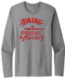 Steubenville Big Red Distressed Pain and Pride Next Level Cotton Long Sleeve Tee