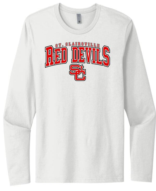 St. Clairsville St. C Arch Next Level Cotton Long Sleeve Tee