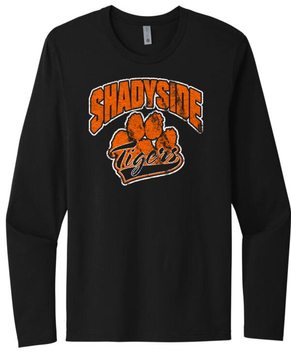 Shadyside Paw Script Next Level Cotton Long Sleeve