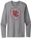 Wheeling Central Distressed Logo Next Level Cotton Long Sleeve