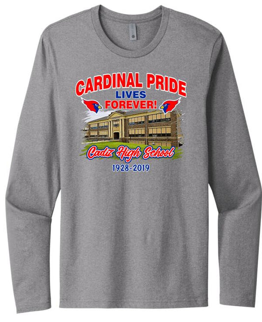 Cadiz Cardinal Pride Lives Forever Next Level Cotton Long Sleeve