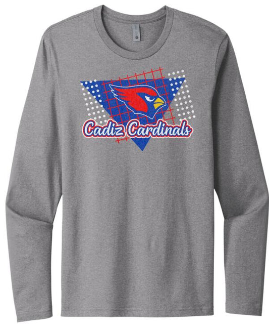 Cadiz Distressed 80s Next Level Cotton Long Sleeve