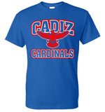 Cadiz Cardinals Distressed Wings Gildan DryBlend T-Shirt