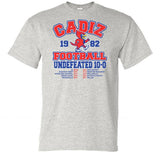 Cadiz Cardinal Distressed 1982 Football Gildan DryBlend T-Shirt