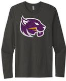 Wood County Christian School Distressed Logo Next Level Cotton Long Sleeve Tee