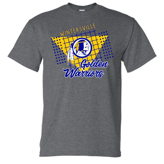 Wintersville Golden Warriors 80's  Gildan DryBlend T-Shirt