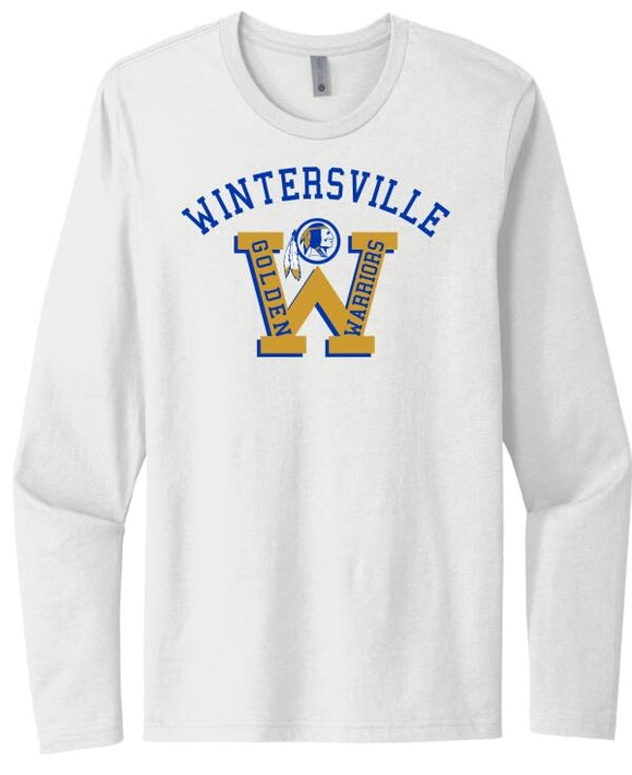 Wintersville Warriors Design Next Level Cotton Long Sleeve Tee