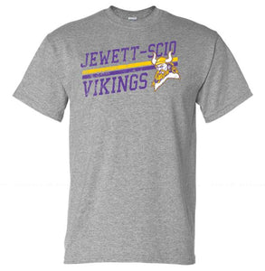 Jewett-Scio Vikings Rising Distressed Design Gildan DryBlend T-Shirt