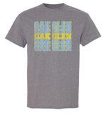 Oak Glen Distressed Repeating Gildan DryBlend T-Shirt