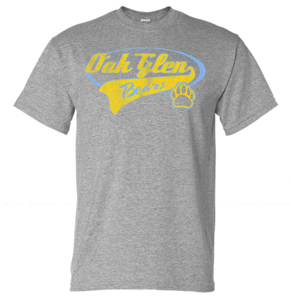 Oak Glen Distressed Tail Gildan DryBlend T-Shirt