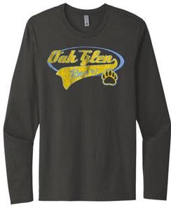 Oak Glen Distressed Tail Gildan Next Level Cotton Long Sleeve Tee