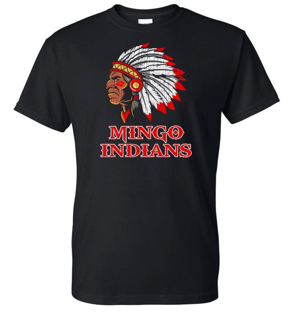 Mingo Indians Distressed Design 01 Design Gildan DryBlend T-Shirt
