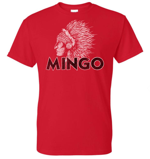 Mingo Indians Distressed Design 02 Design Gildan DryBlend T-Shirt