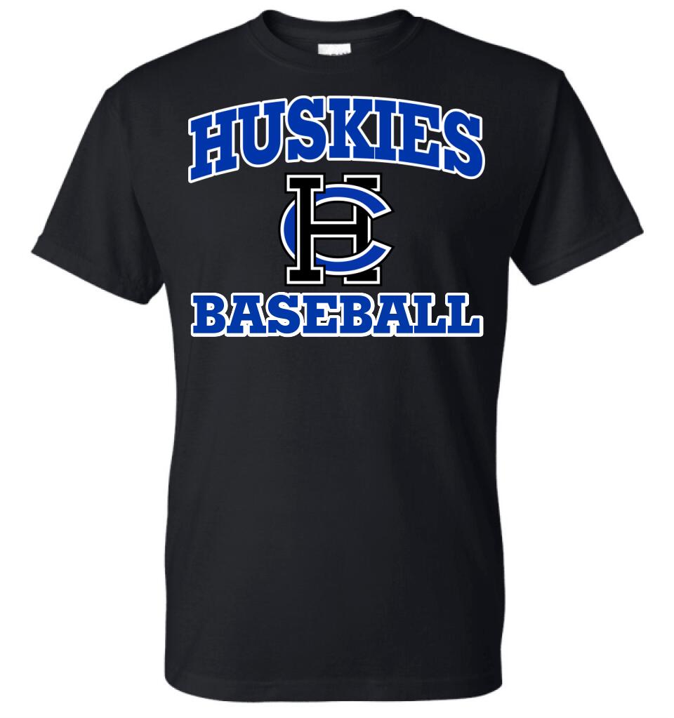 Harrison Central Huskies HC with Custom Text Design Gildan DryBlend T-Shirt