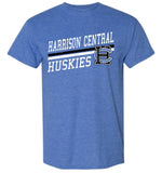 Harrison Central Rising Distressed Design Gildan DryBlend T-Shirt