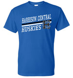 Harrison Central Rising Distressed Design Gildan DryBlend T-Shirt