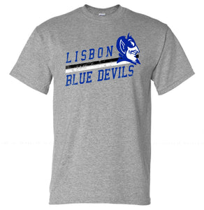 Lisbon Blue Devils Rising Distressed Design