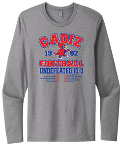 Cadiz High School 1982 Undefeated Football Next Level Cotton Long Sleeve Tee