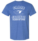 Cadiz High School Distressed C Class of 1982 Gildan DryBlend T-Shirt