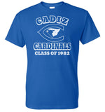 Cadiz High School Distressed C Class of 1982 Gildan DryBlend T-Shirt