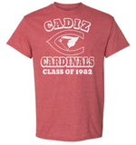 Cadiz High School Distressed C Class of 1982 Gildan DryBlend T-Shirt