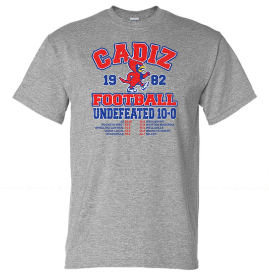 Cadiz High School 1982 Undefeated Football Gildan DryBlend T-Shirt