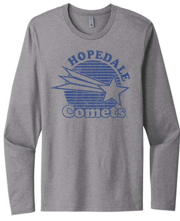 Hopedale Comets Next Level Cotton Long Sleeve Tee