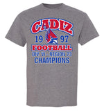 Cadiz Cardinals 1997 Football Region 23 Champs Gildan DryBlend T-Shirt