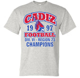 Cadiz Cardinals 1997 Football Region 23 Champs Gildan DryBlend T-Shirt