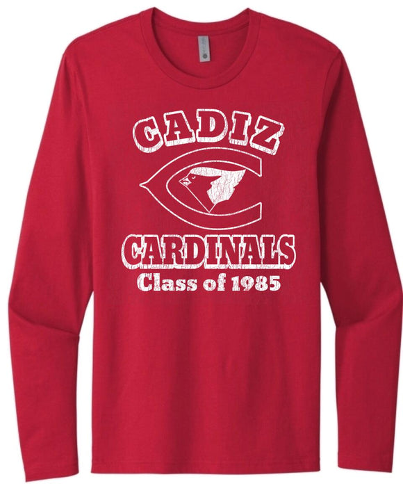 Cadiz Cardinal C with Class Year Next Level Cotton Long Sleeve