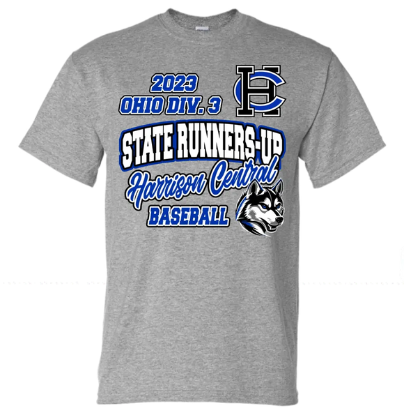 Harrison Central Baseball 2023 State Runners-Up Gildan DryBlend T-Shirt